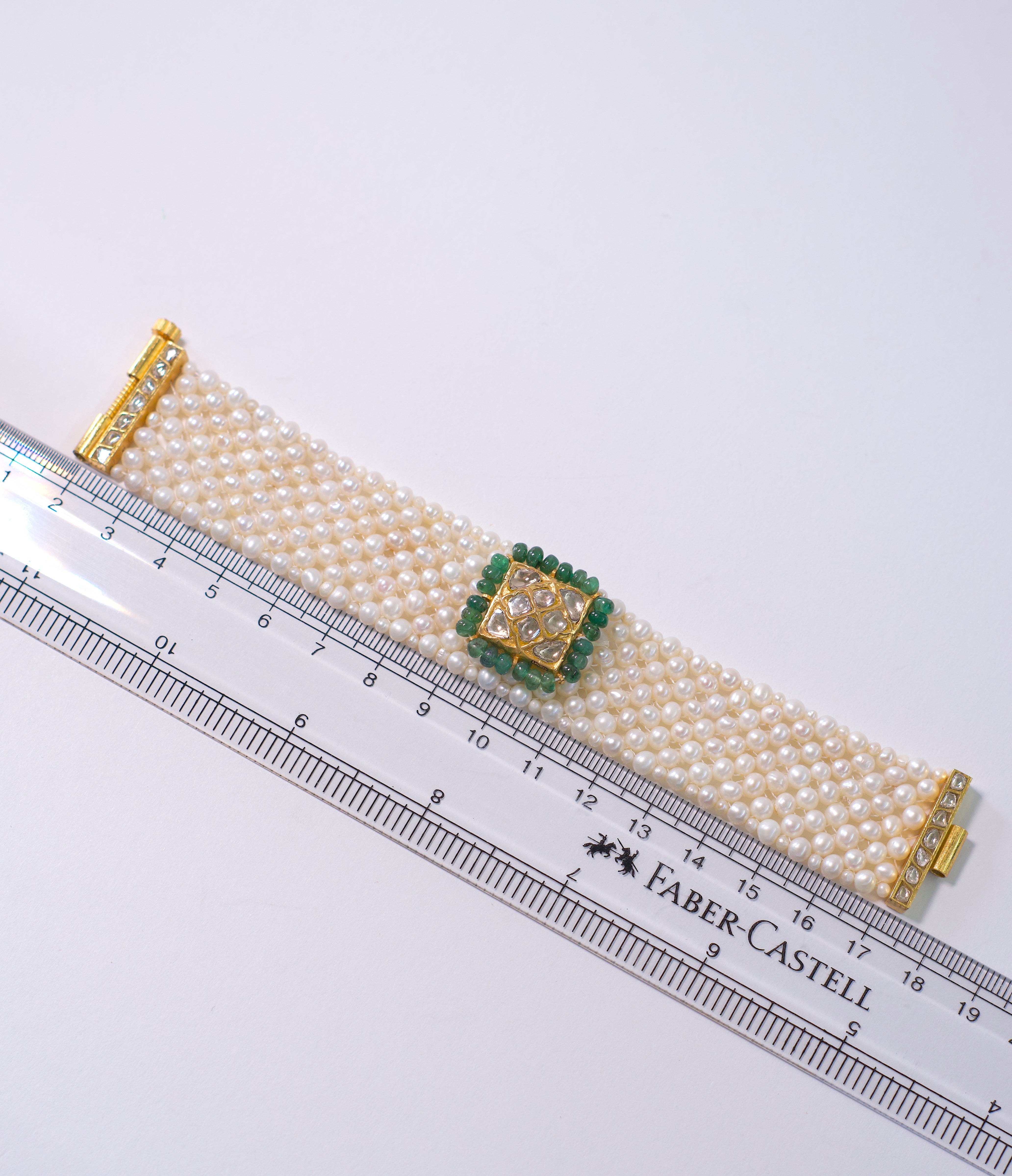 Mughal Meadow Polki Bracelet