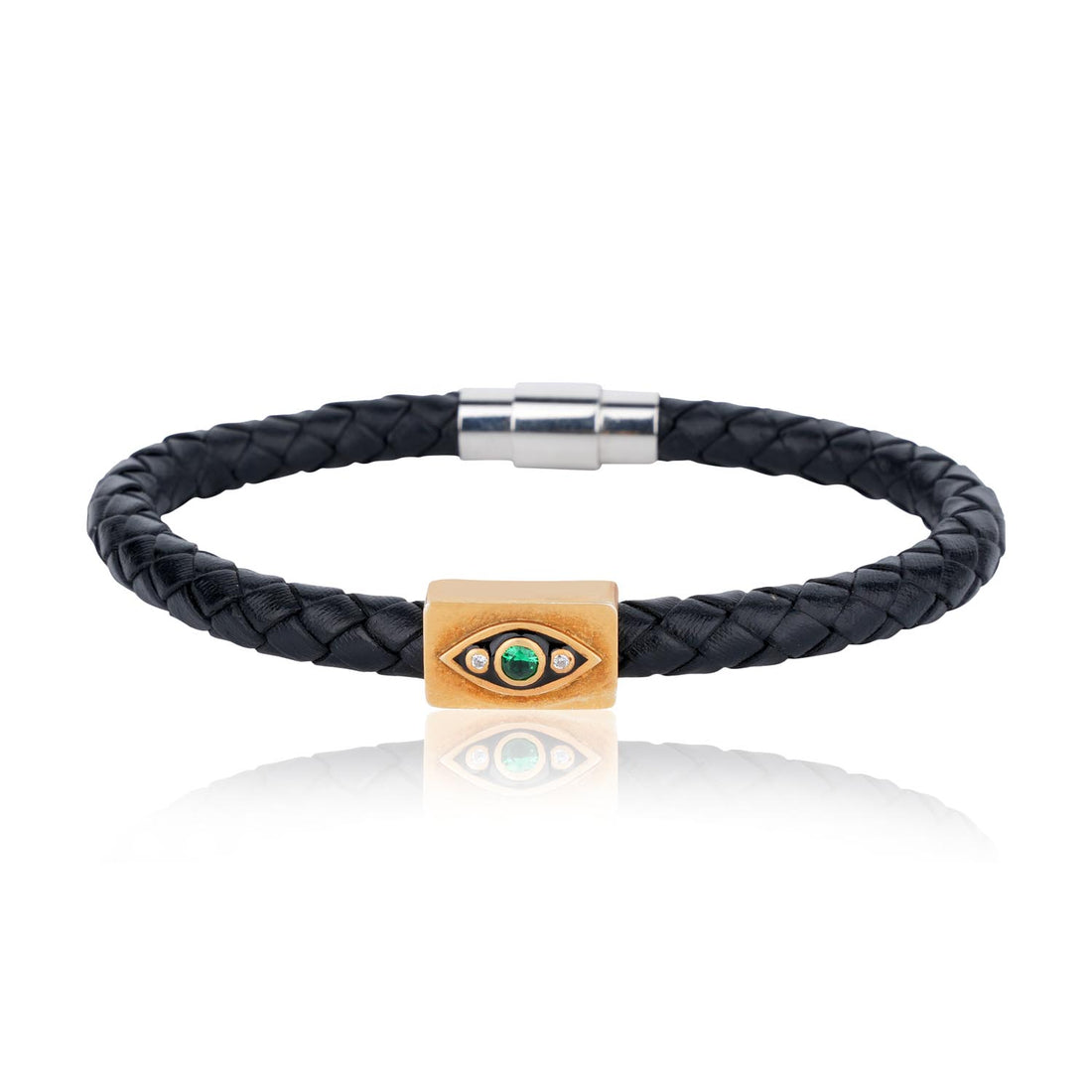 Evil Eye Leather Bracelet