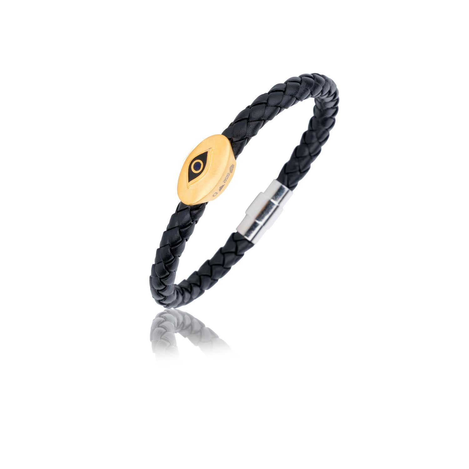 EVL Signature Eye Leather Bracelet