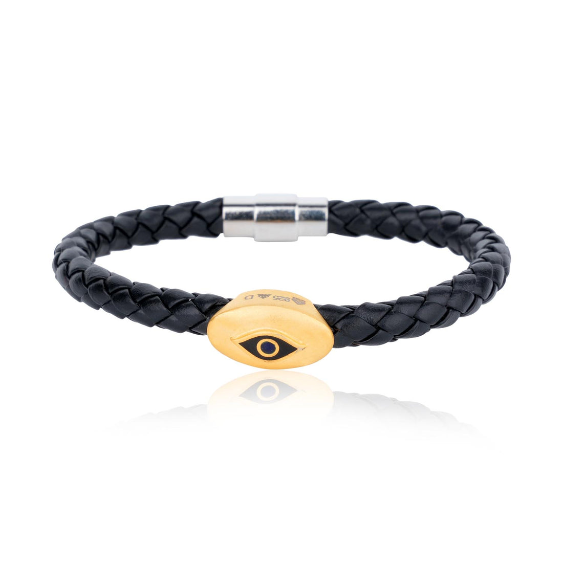 EVL Signature Eye Leather Bracelet