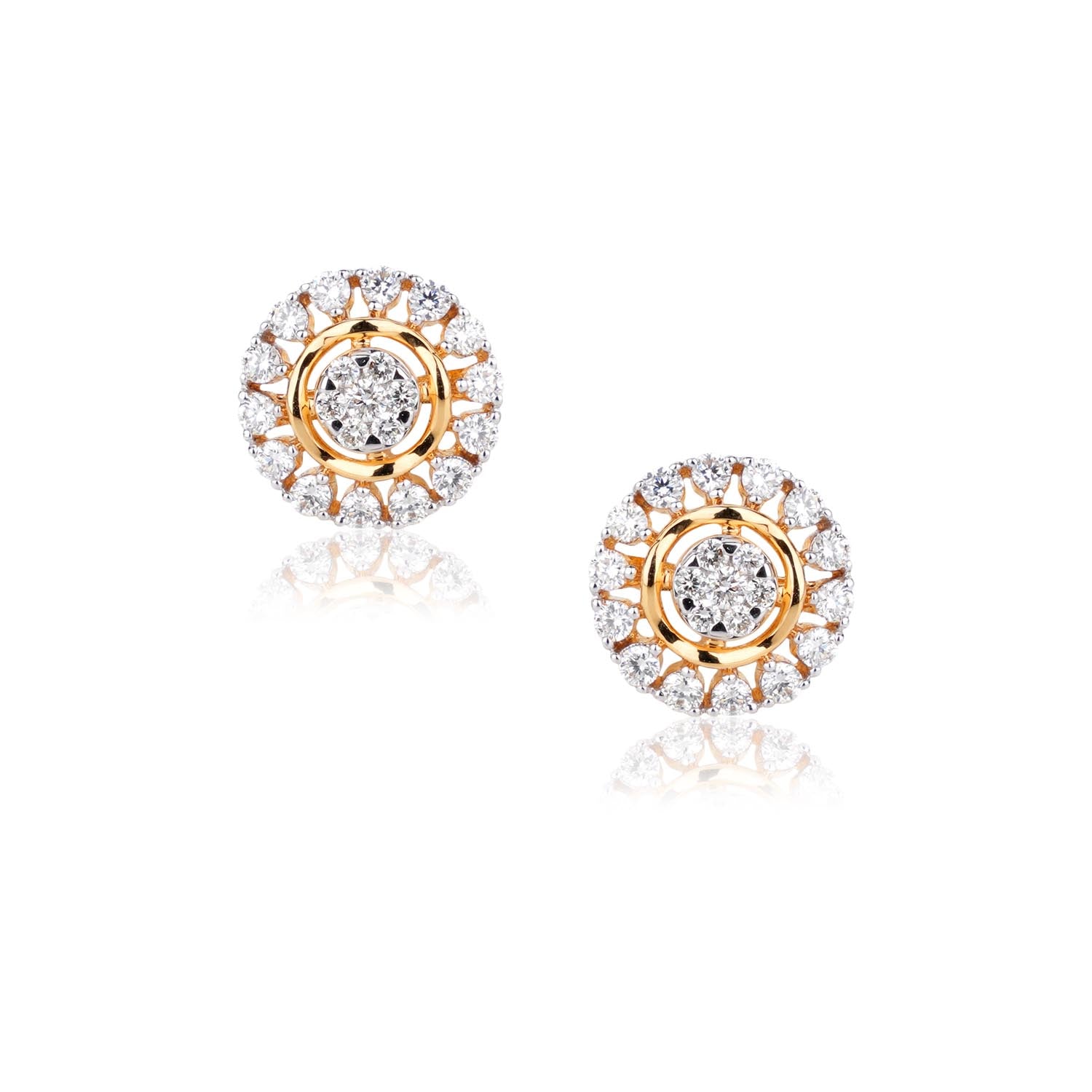Diamond Halo Studs