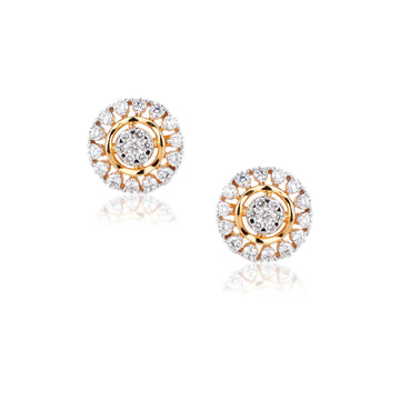 Diamond Halo Studs