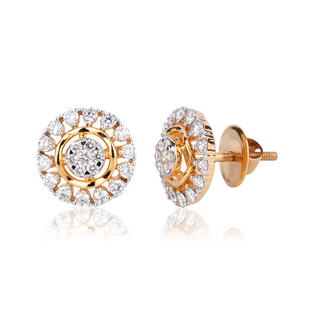 Diamond Halo Studs