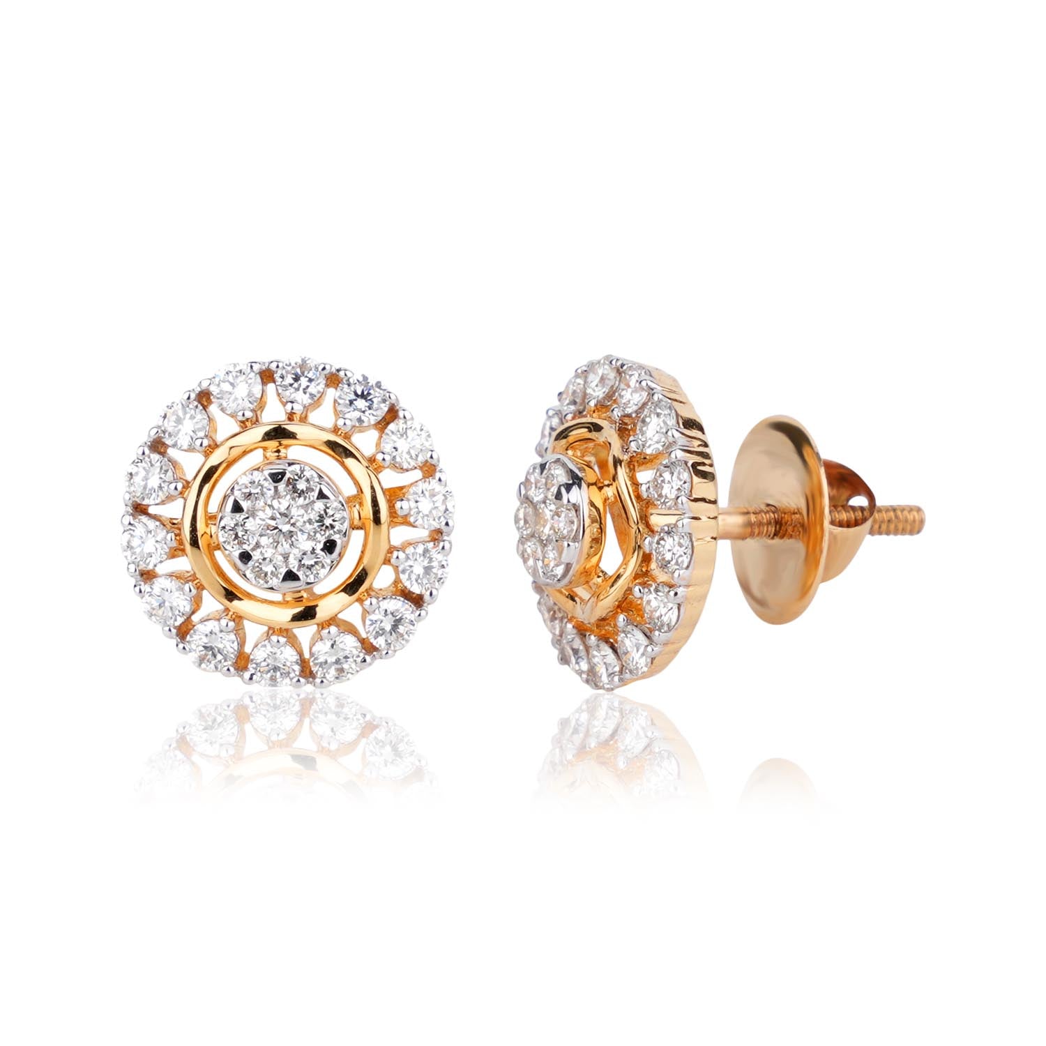 Diamond Halo Studs
