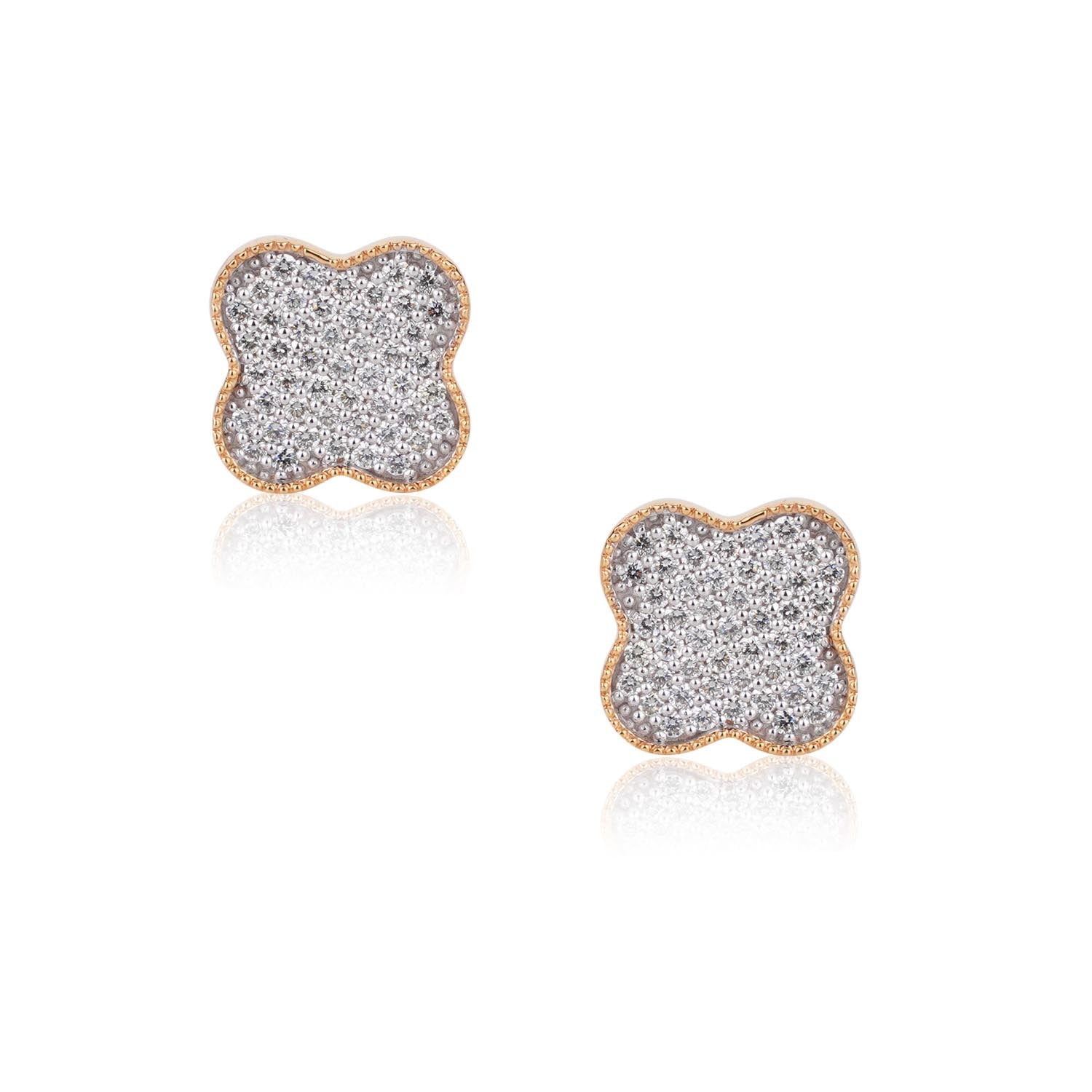 Clover Diamond Studs