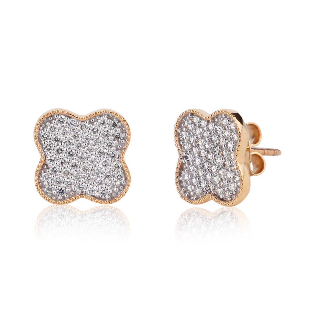 Clover Diamond Studs