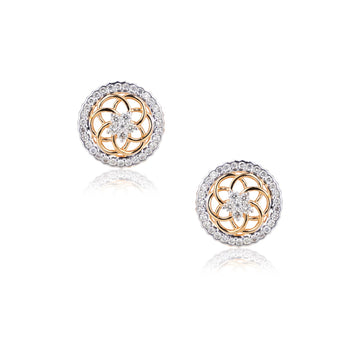 Floral Diamond Studs