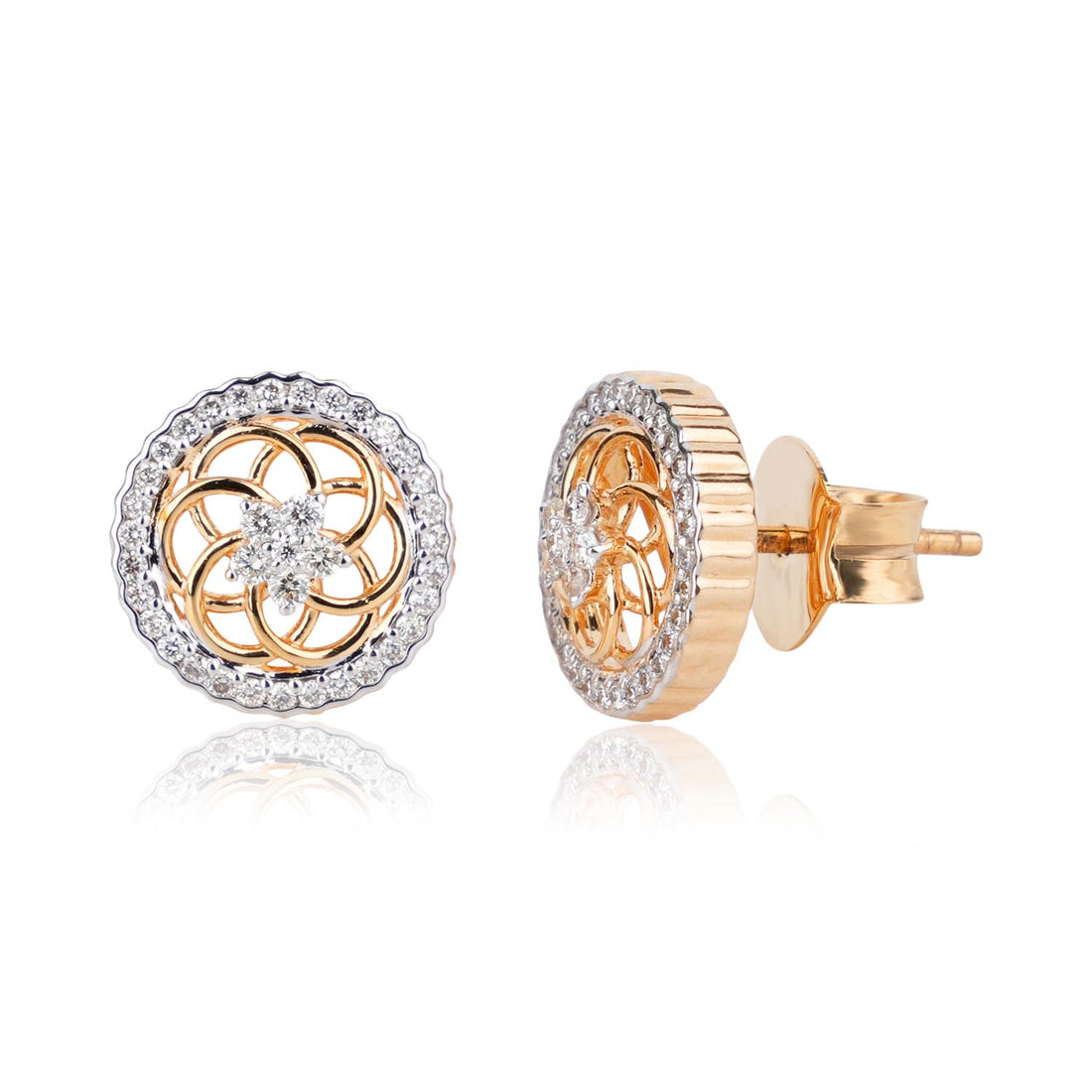Floral Diamond Studs