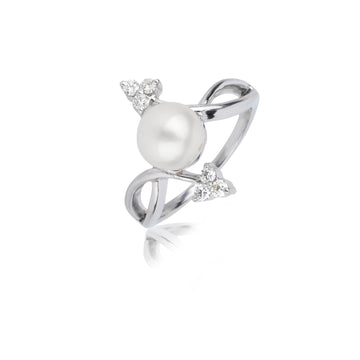 Celeste Pearl Diamond Ring