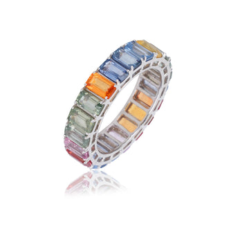 Pastel Prism Eternity Ring