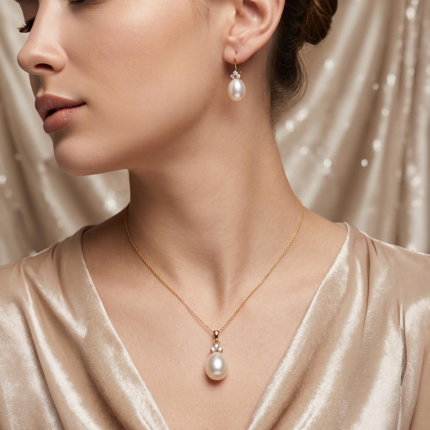 Freshwater Pearl Pendant Set