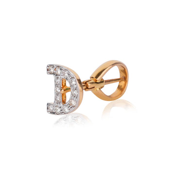 Custom Initial Diamond Tie Pin