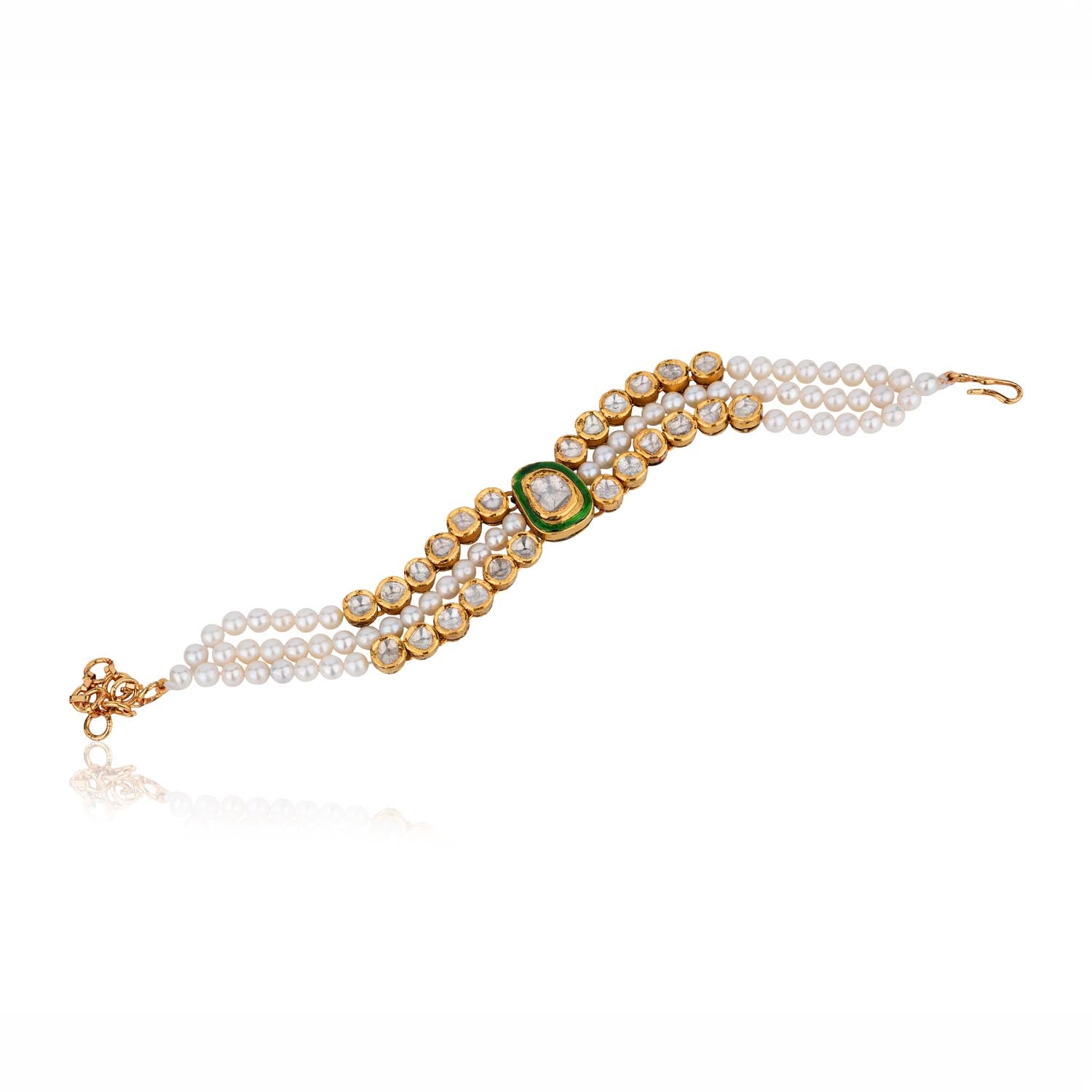 Heritage Polki Pearl Bracelet